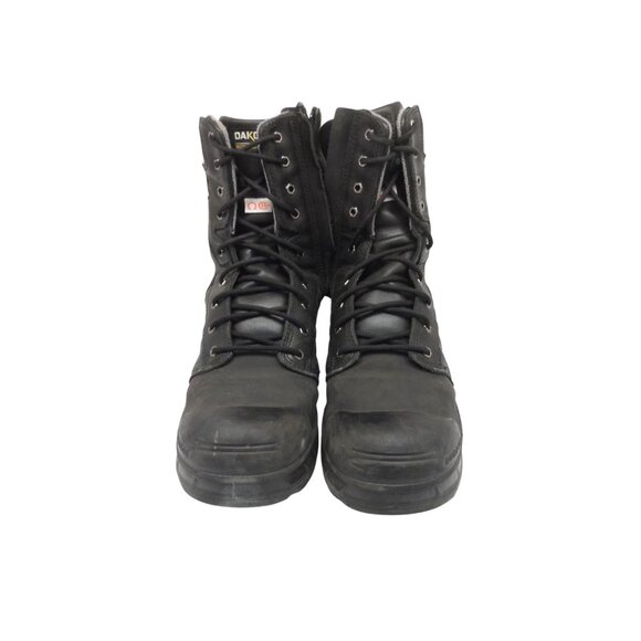 DAKOTA Men's 8" 8112 Quad Steel Toe Internal Metguard Work Boots Black Size 14M - Picture 2 of 9